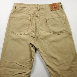 Levi's 550 Relaxed Fit Khaki Jeans Size 36x32